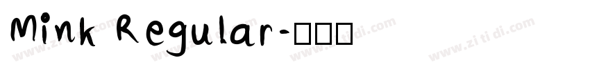 Mink Regular字体转换